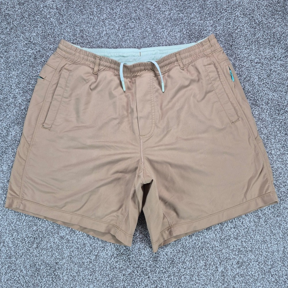 Birddogs Shorts Mens Large Khaki Brown Lined Classic Gym Athletic Workout Boom